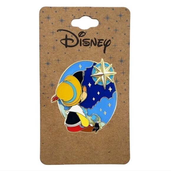 Disney Pinocchio Wish Layered Enamel Pin - Picture 1 of 1